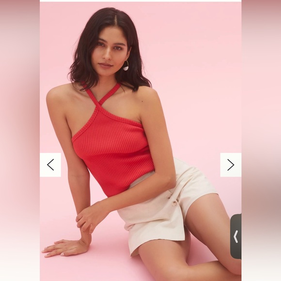 Anthropologie NWT T.La Ribbed Halter Tank - Picture 5 of 6